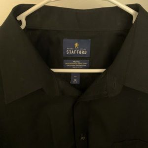 Stafford Black Dress Shirt Big